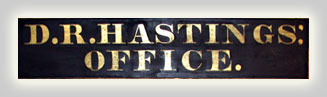 D.R. Hastings Sign