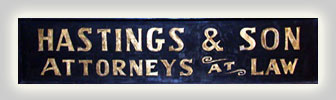 Hastings & Son Sign